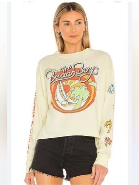 Free People Daydreamer The Beach Boys Graphic Long-Sleeve Tee